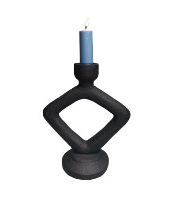 China Global Wholesale Resin Candle Holder Modern Elegant Candlestick For Gift for sale