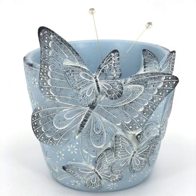 China CLASSIC Polyresin Butterfly Flower Pot and Resin Planter for Garden Decoration Indoor Vase for sale