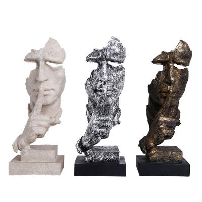 China European Folk Art Sculpture Style Home Decoration Resin Statue Personalized Handmade Polyresin Modern for sale