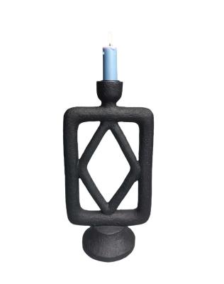 China Global Wholesale Resin Candle Holder Modern Elegant Candlestick For Gift for sale