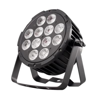 China Theme Park Power Par Light 12x12w 6in1 Rgbwa Indoor UV Flat Led Par Can Light Aluminum Shell for sale