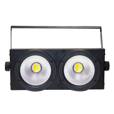 China Sports Stadiums 2 Eye Cold White Cold Blinder Attendance Stage Light Dmx 2x100w COB White Led Light for sale