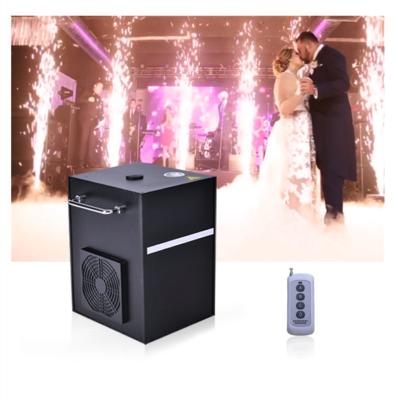 China Wedding Party Stage Cold Fireworks 650w Spark Fountain Machine With Dmx Remote Control 35*25*25cm for sale