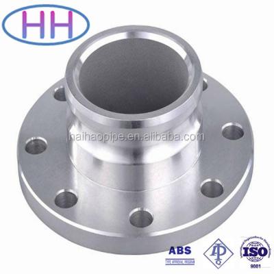 China carbon steel dn100 pn16 welding neck reducing pipe flange for sale