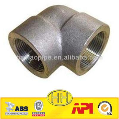 China Petroleum ASTM A234 WPB 90 Degree Elbow Threaded 3000lb for sale