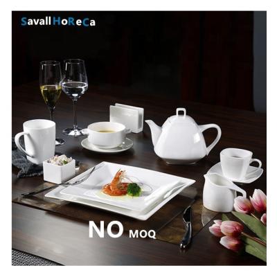 China Savall HoReCa Star Hotel Restaurant Porcelain Coffee Set Sustainable Luxury Coffee Table Set Porcelain Coffee Cups Set for sale