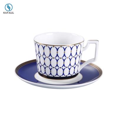 China Savall Viable HoReCa Luxury Small Coffee Cup Saucer Company Home Afternoon Tea Milk Cup Set Juice Milk Cup Ceramic Saucer for sale