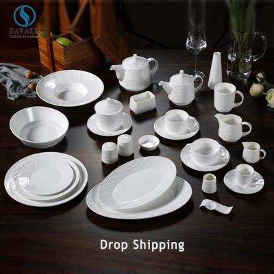 China Savall HoReCa 32pc Bone China Dinnerware Set Dinnerware Set Viable Ceramic Tableware For Restaurant for sale