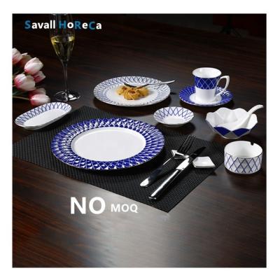 China New Savall HoReCa Bone China Star Viable Hotel Bone China Dinnerware Dinnerware Set Dinner Set Porcelain Supply Ceramic Dinner Set for sale