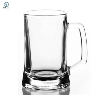 China Savall HoReCa 16oz 22oz Crystal Beer Convenient Glass Mug Beer Stoneware Beer Stink Mugs for sale