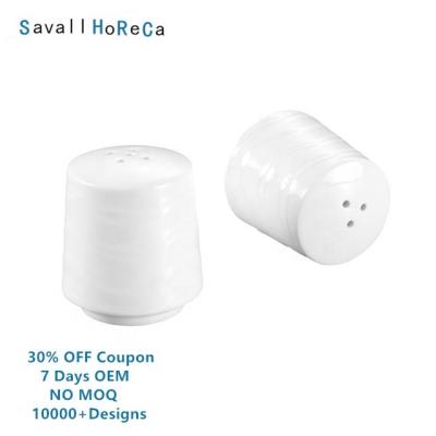 China Savall HoReCa Sustainable Star Salt Pepper Porcelain Set Ceramic Salt and Pepper Set Salt Shaker Set Ceramic Salt and Pepper Set for sale