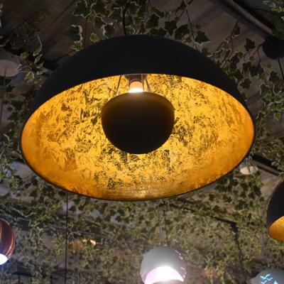 China Vintage Industrial Luxury Golden Pendant Light Nordic Lighting e27 Gold Hotel Pendant Light for sale