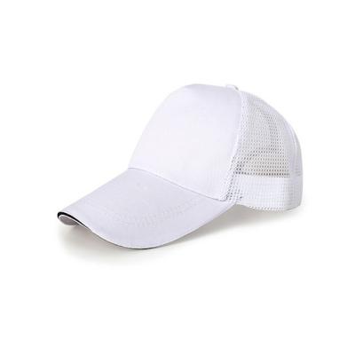 China breathable & Wholesale Promotional 3D Embroidery White Fitted Baseball Hats Waterproof Plain Trucker Hats for sale