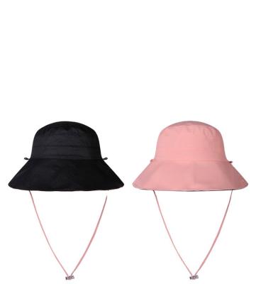 China Resist Ultraviolet Ray Summer Fisherman Hat Sun Protection Custom Outdoor Fishing Bucket Hat With Strings for sale