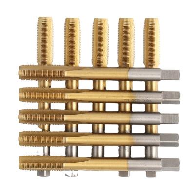 China TG HSS M2 Titanium Thread Coated Straight Spline Machine Tap Screw Thread Tapping for sale