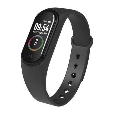 China Waterproof Heart Rate Fitness Tracker Sports Wristband M4 Touch Screen SmartWatch 0.96 Inch Smart Watch For IOS Android Phone for sale