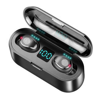 China Hot Earphone 5.0 TWS F9 BT In-ear Auriculares Wireless Earbuds 2000mAh Powerbank Headset for sale