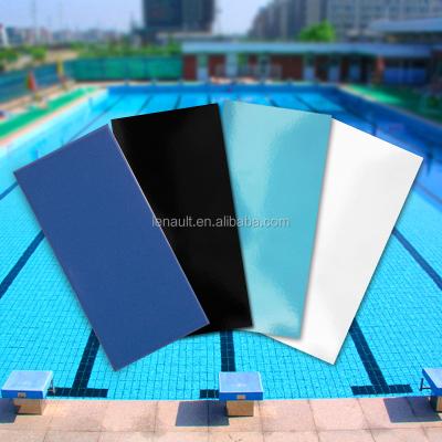 China Dark blue color bathroom wall slab ceramic flooring pool tile for sale