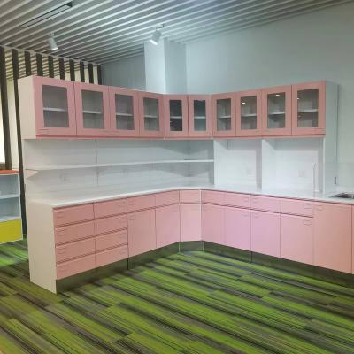 China New Lab Furniture Metal Cabinet Contemporary Design Customized Desk for sale