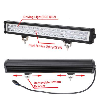 China Snowmelt Lighted Front Position Light LED Bar LED Driving Lights Double Row LED Straight Light Bar for sale