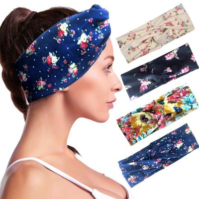 China Popular Customized Design Printing Hairbands Headwraps Headband Hairwrap Set For Women Girl for sale