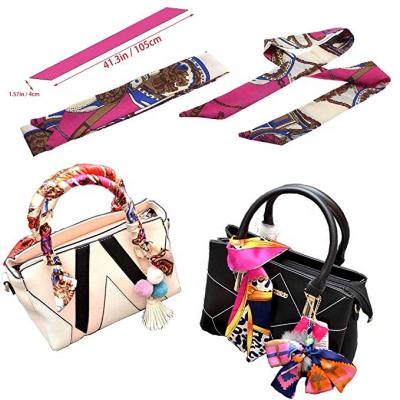 China Customized Polyester Fashion Scarf 2020 New Tie Handbag Scarf for sale