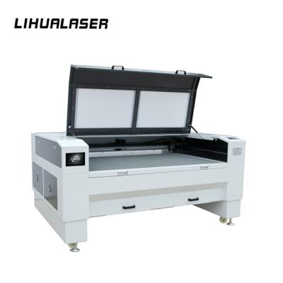 China Lihua Alibaba 80w 150watt Fabric Wood Cnc Water Cooled 1610 Laser Engraving Cutting Machine Price for sale