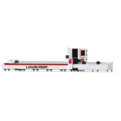 China Lihua 1kw Auto Feeding CNC Carbon Metal Tube Pipe Fiber Laser Water Cooled Cutting Machine for sale