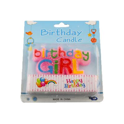 China Glitter Glitter Happy Birthday Cake Decoration Birthday Boy Girl Letter Candle Wholesale for sale