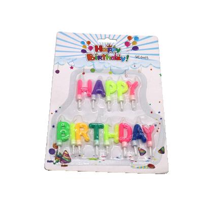 China Letter Birthday Cake Topper Shape Colorful Art Candles for Kids for sale