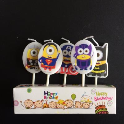 China Fashion 5pc Cute Cartoon Animal Funny Birthday Candle for sale