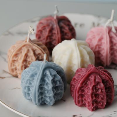 China Sustainable Silicone Mold For Walnut Candle Molds Creative Manual Candle Mold Aromatherapy Home Decoration for sale