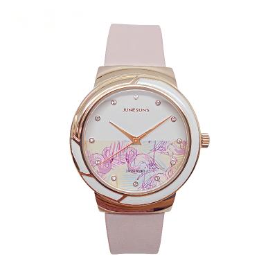 China JUNESUNS Chronograph lady's design stainless steel movement fashion watch 2022 original swiss electronic quartz watch for sale