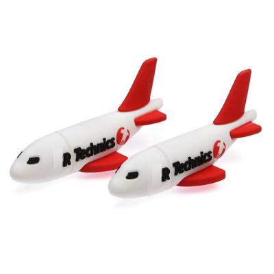 China Popular Animal Airplane Usb Stick Custom Design 3D Soft PVC Aircraft USB Memory Stick for sale