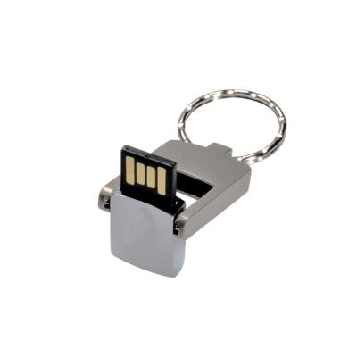 China Waterproof USB Mini Swivel Metal Mini Drive Snap Key Chain For 16gb for sale