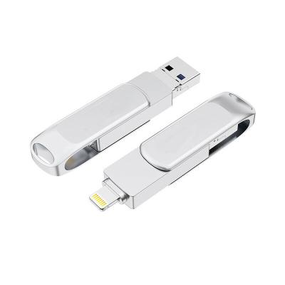 China Wholesale Multifunctional Metal OTG USB Flash Drive 3.0 For Mic For IPhone USB 32GB 64GB With Customized Logo for sale