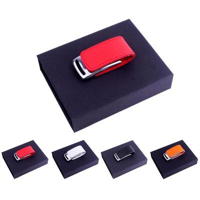 China Leather Customized Leather Usb Flash Drive 4GB 8GB pendrive 16GB 32GB 64GB Flash Drive USB Leather Pen Drive for sale