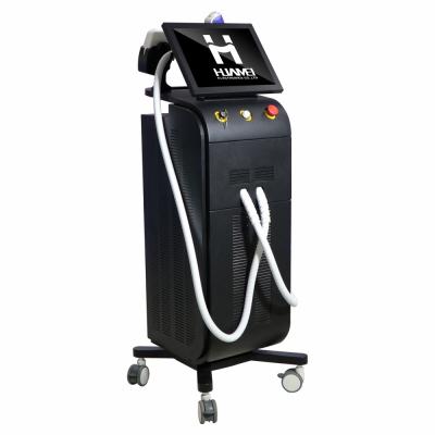 China Hair Removal Skin Rejuvenation Hair Removal Tattoo Removal 2 in 1 808 1064 Nm Triple Wavelength Diode Laser ND Yag Laser 755 for sale