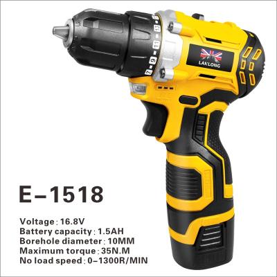 China Material 10mm China 16.8V Professional Brushless Lithium Battery Hand Rechargeable Cordless Drill Machine for sale