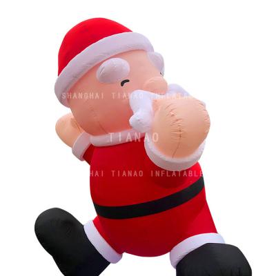 China Giant Inflatable Santa Claus Model Custom Inflatable Santa Claus Holiday Decoration Christmas Advertising for sale