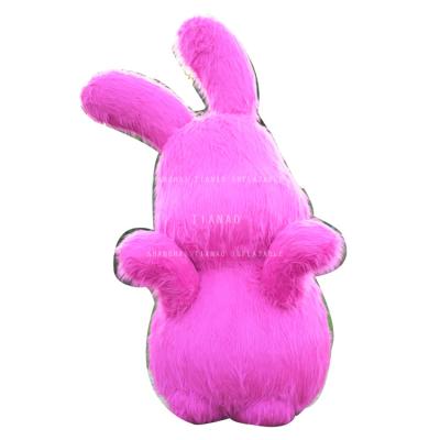 China Custom Inflatable Holiday Decoration Large Plush Rabbit Model Advertising Holiday Decoration for sale