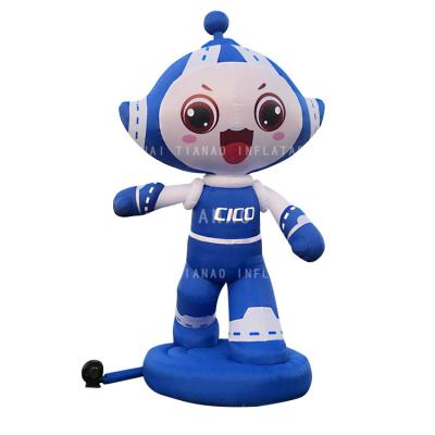 China Advertising Customized Inflatable Cartoon Character Doll Inflatable Mascot Model For Party Decorations for sale