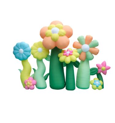 China 8pcs Decoration Set Advertising Inflatable Decoration Flower Model For Event Stage Party Decoration for sale