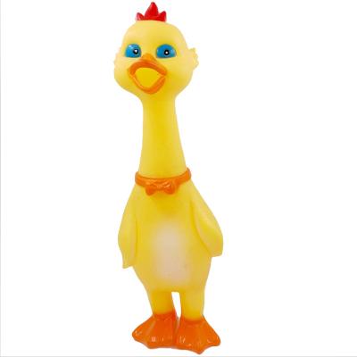 China Viable pet toys dropshipping 2022 new products latex pet screaming chicken chew toys for cats and dogs for sale