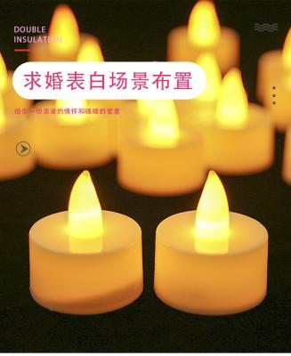 China Waterproof Chinese Factories Twinkle Tealight Set Led Party Decorations Small Lights In Shape Love Candles Sold Directly for sale