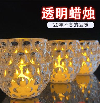 China Customized New Design Refracting Light Battery Operated Pillar Shape Flameless Flickering Plastic Wick LED Candle for sale