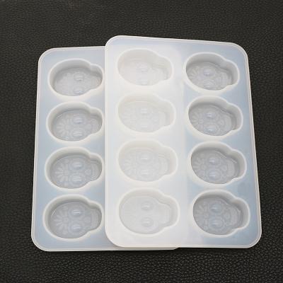 China Resin Disposable Ghost Mold Silicone Decoration Accessories Earring Pendant Mold for sale