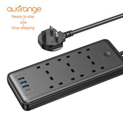 China New Hospital Trend UK Charger Extension Wall Socket 12 Way Outlet Us Plug Power Strip Surge Protector Power Strip for sale