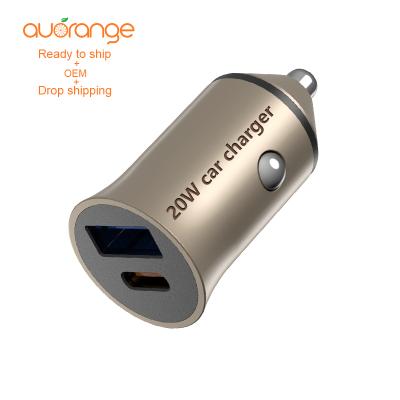 China Custom Mobile Phone OEM Logo 20w Dual 33w Pd3.0 PPS Qc4.0+ Output Usb C Palladium Car Fast Charging Charger for sale