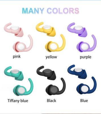 China Custom Wholesale Hearing Protection Silicone Ear Plugs For Sleep Noise Cancellation for sale